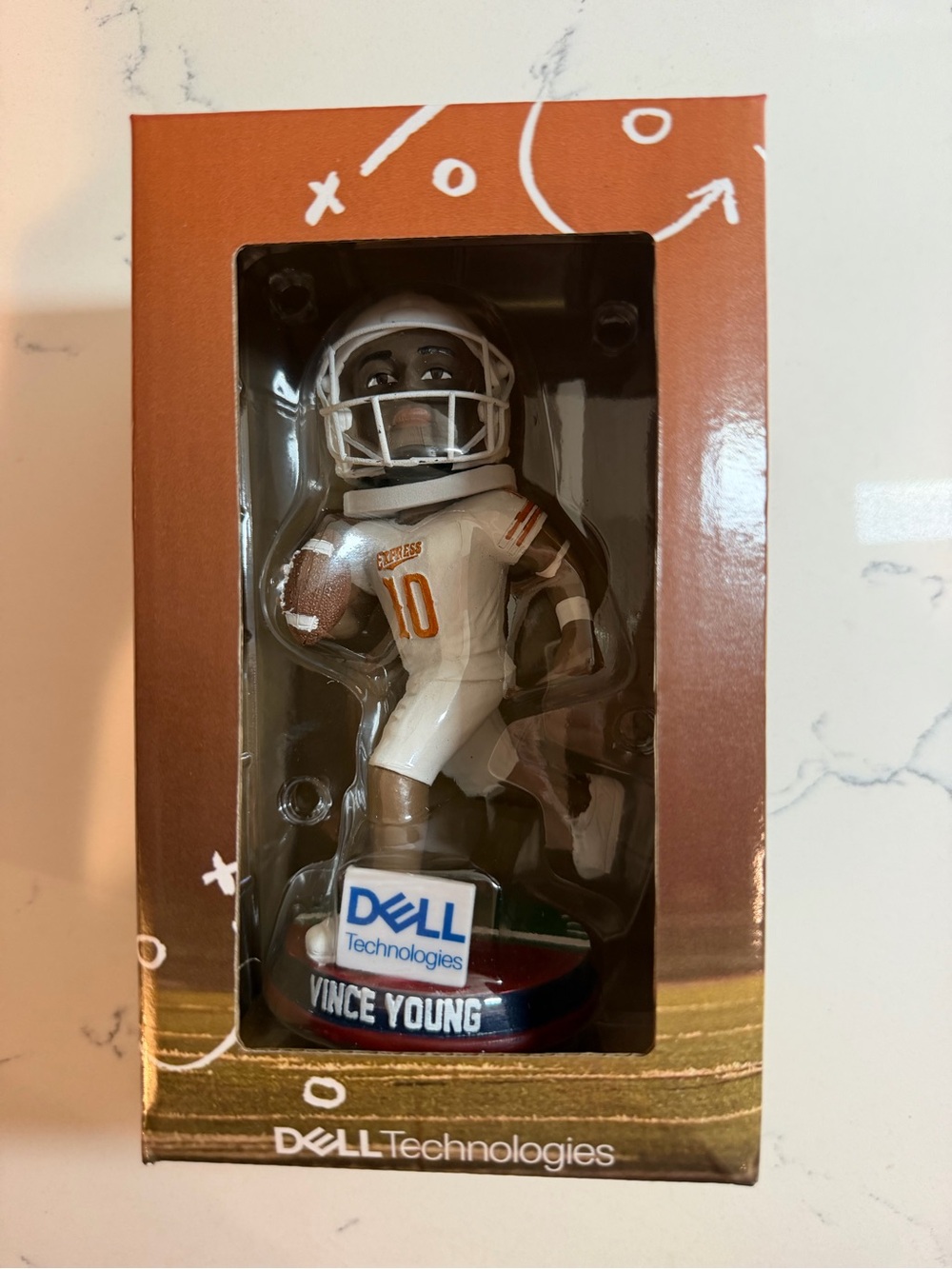 Vince Young Collectible Football Figurine - White and Brown
